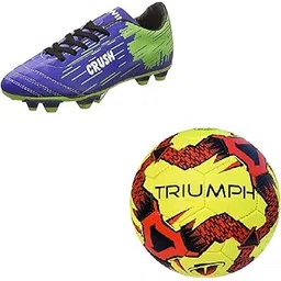 triumph Football PVC Boss Yellow with Gowin Football Shoe Crush Blue Green Size-5-picture-26