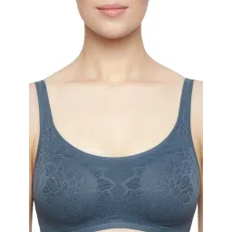 Triumph Grey Lace Work T-Shirt Bra image 4