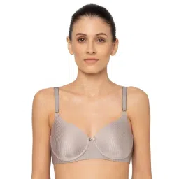 Triumph Grey Striped Half Coverage T-Shirt Bra-picture-24
