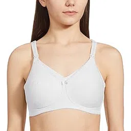 triumph International Women's Non Padded | Wire Free | Mamabel Nature 38D White | Full-Coverage Bra | Pack of 1-picture-45