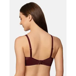 Triumph Maroon Half Coverage T-Shirt Bra image 2