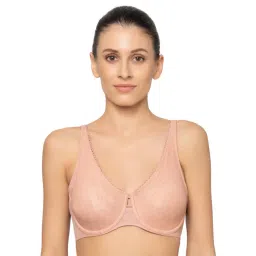 Triumph Pink Lace Work Minimizer Bra-picture-29