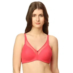 Triumph Pink Non-Wired Full Coverage T-Shirt Bra-picture-48