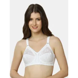 Triumph White Comfort Fit Self Pattern Bra-picture-40