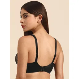 Triumph Women Black & Beige Full Coverage Non Wired Lace Everday Bra110I614 image 3