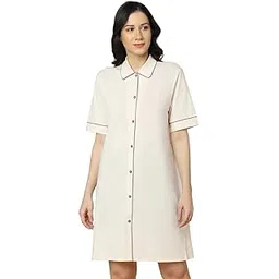 triumph Women's Cotton Knee Length Casual Loose Night Shirt-picture-22