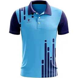 triumph Workout Cricket Jersey Mens Half Sleeve Cricket T-Shirt Regular Fit Polo Neck Cricket Tournament Jerseys for Boy White & Printed Cricket Clothes-picture-51