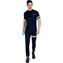trizon Lycra Quick Dry Printed Gym t-Shirt and Track Pant Combo for Men|Sports wear Tracksuit for Mens-picture-39
