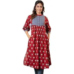 trooking fashions Maroon Floral 2-Piece Coord Set| with Tassel and | Metal Coin |Lace Detailing |Paired with Solid Straight Fit Pants-picture-20