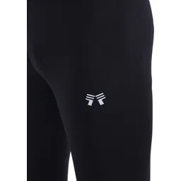 troopline Solid Men Black Tights image 5