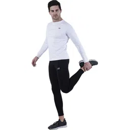 troopline Solid Men Black Tights image 4