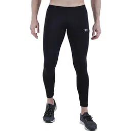 troopline Solid Men Black Tights image 1