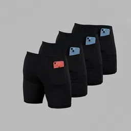 troopline Solid Men Black, Black, Black, Black Tights-picture-22