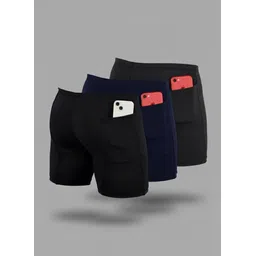 troopline Solid Men Black, Dark Blue, Grey Tights-picture-35