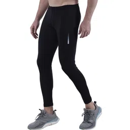 troopline Solid Men Black, Grey Tights-picture-13