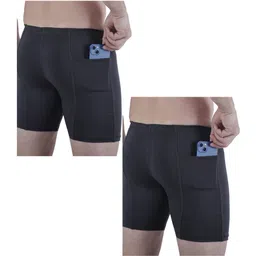 troopline Solid Men Grey, Grey Tights-picture-41