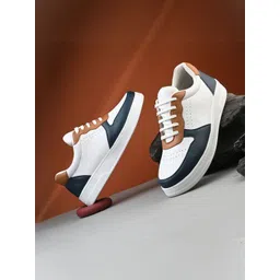 TROTUS Men Colourblocked Round Toe Lace-Ups Sneakers-picture-31