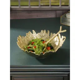 Troveas Gold Aluminium Bowl & Server-picture-20