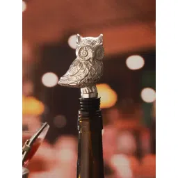 Troveas Silver Aluminium Hoot Hold Bottle Stopper-picture-37