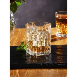 Troveas Transparent Timeless Crystal Whiskey Glasses - Set of 2 (330 ml)-picture-10