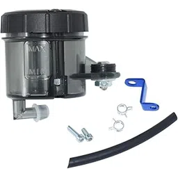 TRP TRADERS® Universal Motorcycle Brake Clutch Reservoir Cup Fluid Bottle Oil Reservoir Tank Cup with Bracket Oil Tube Clamps-picture-33