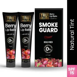 tru hair & skin Smoke Guard Berry Lip Balm for Men’s Dark Lips| SPF 15 Protection and Hydration| Berry-picture-22
