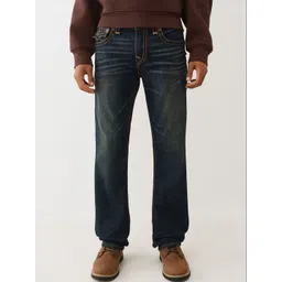 True Religion Men Regular Fit Mid-Rise Light Fade Jeans-picture-19