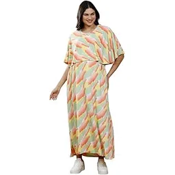 true shape Maternity Gown for Women | Knitted Polyester Zipless Feeding Poncho Night Dress with Attached Cape, Easy Nursing & Convenient Pockets for Pre & Post Pregnancy-picture-15