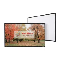 True Vision 92 inch Projector Screen Acoustics Woven Wall Mount 16.9 Fixed Frame With 3Boarder White-picture-20