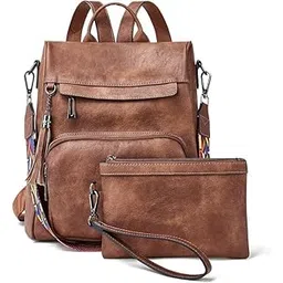 truearch Anti-Theft Leather Backpack & Purse for Women | Combo Pack | Shoulder Bag for Women and Girls | College Bag for Girls | Multipurpose Travel Bag | Durable | PU Leather-picture-46