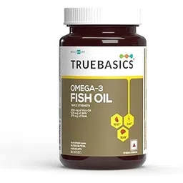 TrueBasics Omega 3 Fish Oil (60 Capsules) | Triple Strength with 1150mg Omega, 525mg EPA & 375mg DHA | For Healthy Heart, Eyes & Joints, 60 grams-picture-11