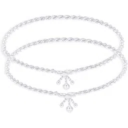 truesilver acpl 925 Sterling Silver Modern Wedding Anklets for Women-picture-41