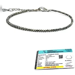 truespark jewels Pyrite Anklet for Women | Money Magnet & Wealth Attraction Crystal Jewelry | Abundance, Prosperity & Good Luck Healing Stone Anklet-picture-24