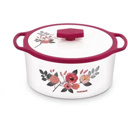 trueware Florra Inner Steel Outer Plastic Thermoware Caserrole 3000 ML Thermoware Casserole-picture-12