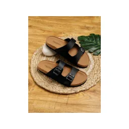 Truffle Collection Black Solid Flats-picture-19