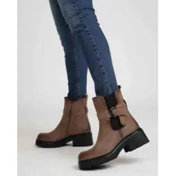 truffle collection Round-Toe Boot with Side Zip-picture-19