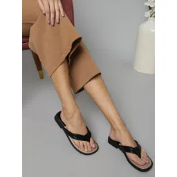 Truffle Collection Women Open Toe T-Strap Flats-picture-45