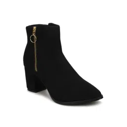 Truffle Collection Women's Black Casual Booties-picture-10