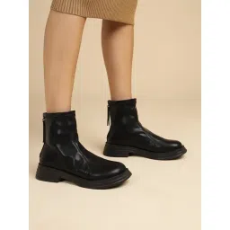 Truffle Collection Women's Black Casual Boots-picture-38