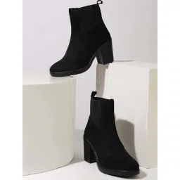 Truffle Collection Women's Black Chelsea Boots-picture-20