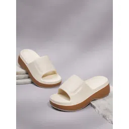 Truffle Collection Women's Cream Casual Sandals-picture-12
