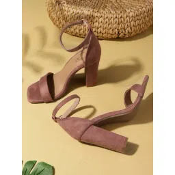 Truffle Collection Women's Nude Ankle Strap Sandals-picture-15