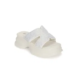 Truffle Collection Women's Off White Casual Sandals image 2