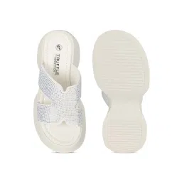 Truffle Collection Women's Off White Casual Sandals image 4