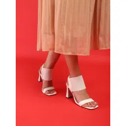 Truffle Collection Women's Off White Sling Back Sandals-picture-18