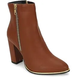 truffle collection Women's ST-1184 Brown PU Boots-picture-53