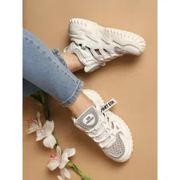 Truffle Collection Women's White & Grey Sneakers-picture-18