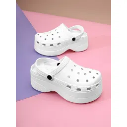 Truffle Collection Women's White Back Starp Clogs-picture-15