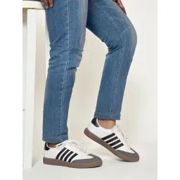 Truffle Collection Women's White Low Ankle Sneakers-picture-29