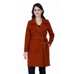 trufit Polyester Solid Coat For Women-picture-40